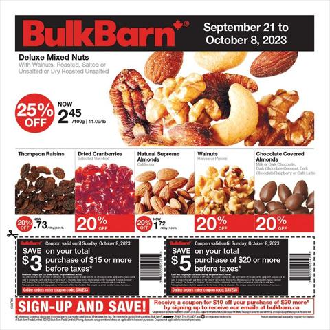 Bulk Barn catalogue in Vancouver | Bulk Barn Weekly ad | 2023-09-21 - 2023-10-08