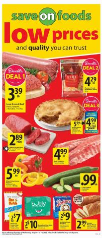 Save on Foods catalogue | Weekly Flyer  | 2022-08-04 - 2022-08-10