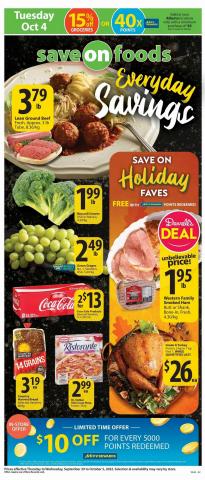 Save on Foods catalogue in Banff | Weekly Flyer  | 2022-09-29 - 2022-10-05
