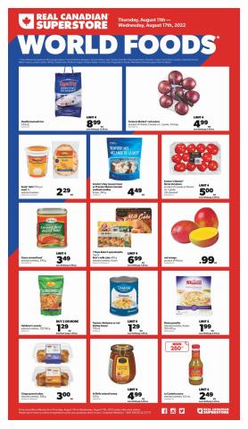 Real Canadian Superstore catalogue | World Foods Flyer | 2022-08-11 - 2022-08-17