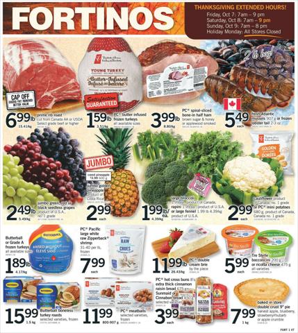 Fortinos catalogue | Fortinos flyer | 2022-09-29 - 2022-10-05