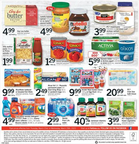 Fortinos catalogue in Milton | Fortinos flyer | 2023-03-23 - 2023-03-29