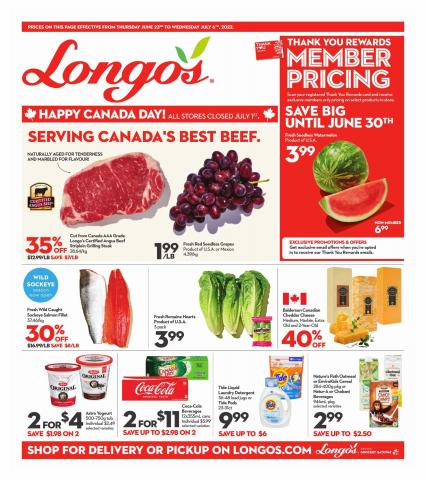 Grocery offers | Weekly Flyer in Longo's | 2022-06-23 - 2022-07-06