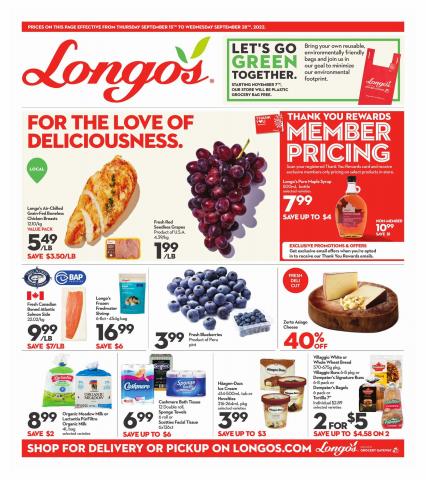 Longo's catalogue in Toronto | Weekly Flyer | 2022-09-15 - 2022-09-28