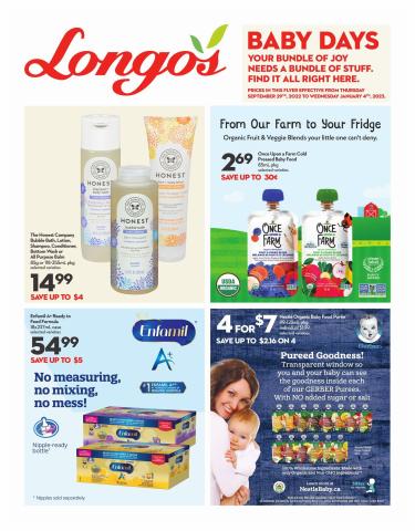 Longo's catalogue in Kitchener | Baby Flyer | 2022-09-29 - 2023-01-04