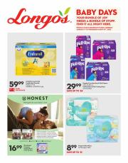 Offer on page 2 of the Baby Flyer catalog of Longo's