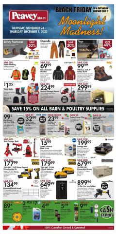 Clothing, Shoes & Accessories offers in Edmonton | Weekly Flyer in Peavey Mart | 2022-11-24 - 2022-12-01