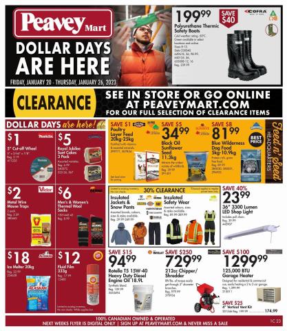 Peavey Mart catalogue in Calgary | Weekly Flyer | 2023-01-20 - 2023-01-26