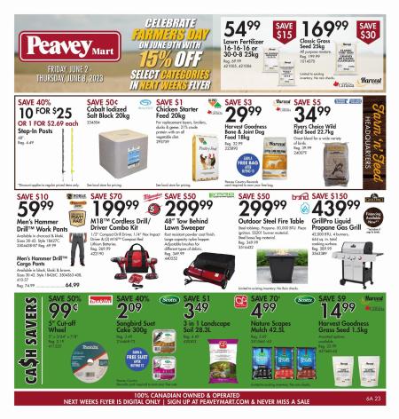 Peavey Mart catalogue in Winnipeg | Weekly Flyer  | 2023-06-02 - 2023-06-08