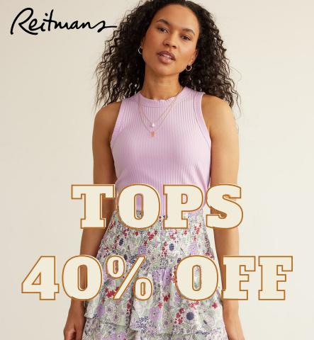 Reitmans catalogue in Calgary | Tops 40% Off | 2023-05-19 - 2023-06-03