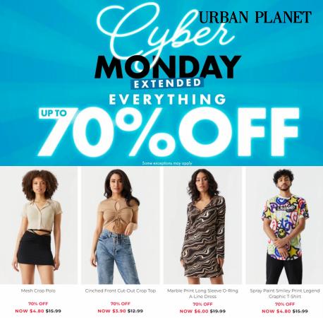 Clothing, Shoes & Accessories offers in Vancouver | Everything up to 70% off in Urban Planet | 2022-12-26 - 2022-12-04