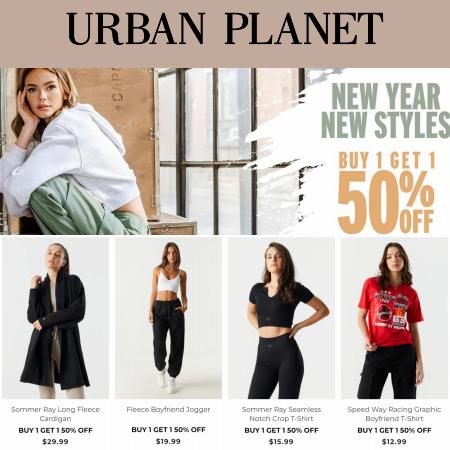 Urban Planet catalogue | Buy 1 Get 1 50% OFF | 2023-01-07 - 2023-01-31