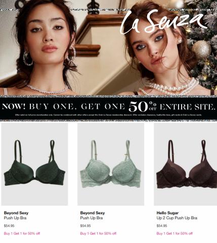 Clothing, Shoes & Accessories offers in Vancouver | Get One 50% Off in La Senza | 2022-12-02 - 2022-12-16