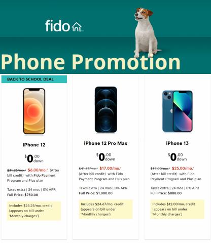 Fido catalogue | Fido Phone Promotion | 2023-08-15 - 2023-10-15