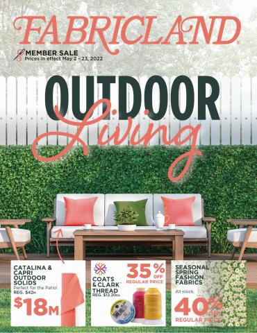 Fabricland catalogue in Timmins | Outdoor Living Flyer | 2022-05-02 - 2022-05-23