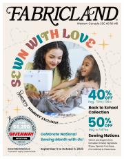 Fabricland catalogue in Campbell River | West Flyer | 2023-09-05 - 2023-10-05