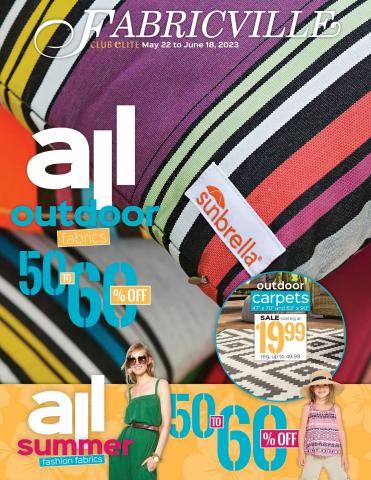 Fabricville catalogue | Monthly Flyer | 2023-05-22 - 2023-06-18