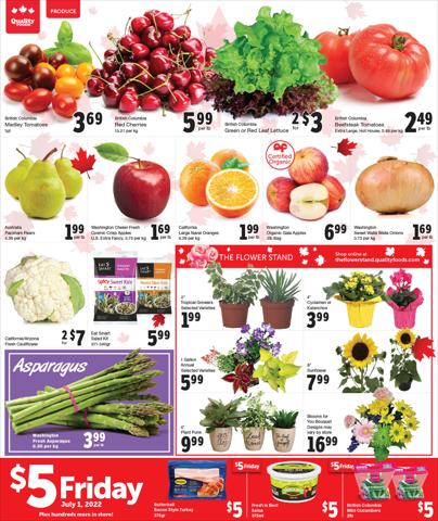 Quality Foods catalogue in Vancouver | Weekly Specials | 2022-06-27 - 2022-07-03