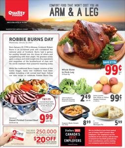Offer on page 7 of the Weekly Specials catalog of Quality Foods