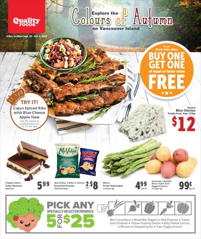 Quality Foods catalogue in Nanaimo | Weekly Specials | 2023-09-25 - 2023-10-01