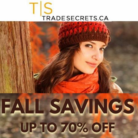 Trade Secrets catalogue | Fall Savings Up to 50% off  | 2022-10-04 - 2022-12-04