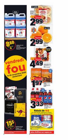 Super C catalogue in Quebec | Circulaire | 2022-11-24 - 2022-11-30
