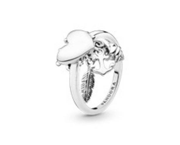 Anchor, Shell & Feather Heart Ring - FINAL SALE discount at $60