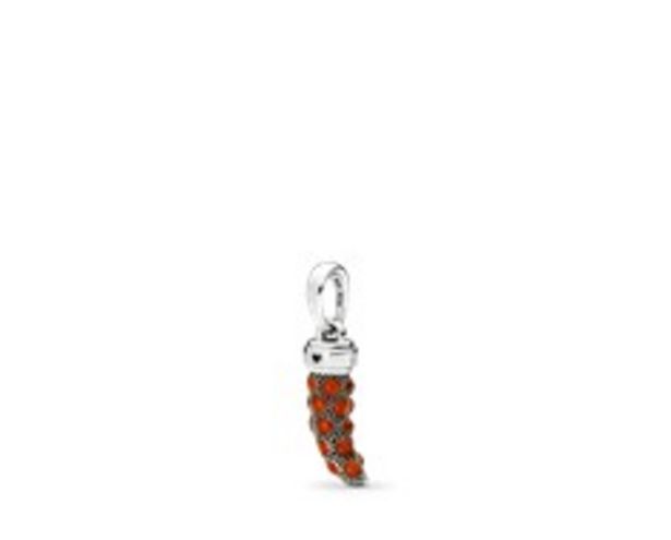Limited Edition Italian Horn Amulet Pendant, Red Enamel - FINAL SALE discount at $55