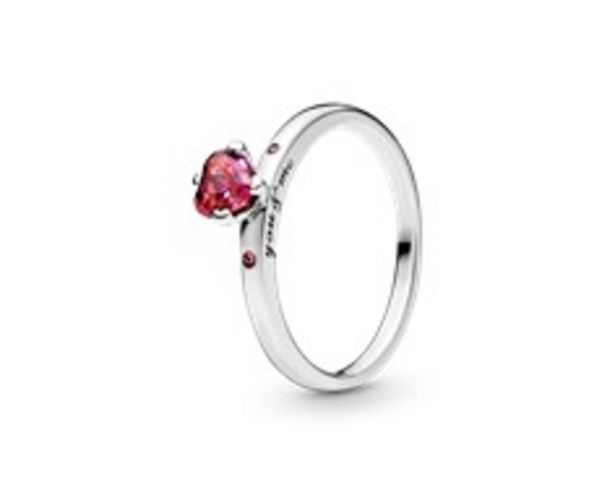 Sparkling Red Heart Ring discount at $55