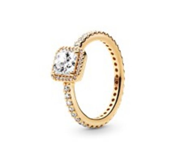 Square Sparkle Halo Ring discount at $440