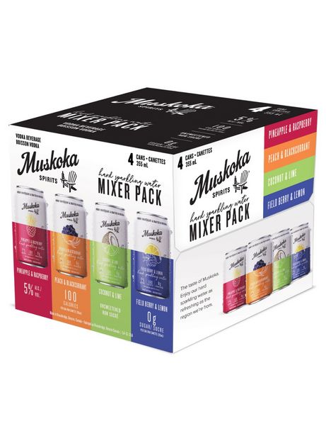 Muskoka Spirits Hard Sparkling Water Mixer Pack discount at $9.2
