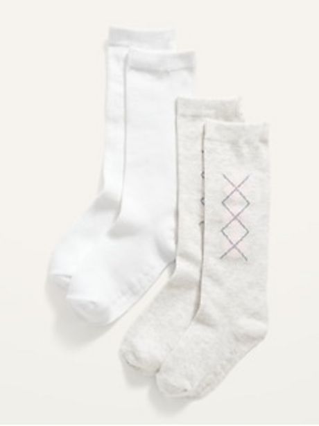 2-Pack Uniform Knee-High Socks for Toddler Girls discount at $12