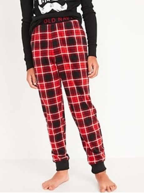 Printed Micro Fleece Pajama Jogger Pants For Boys discount at $6.97