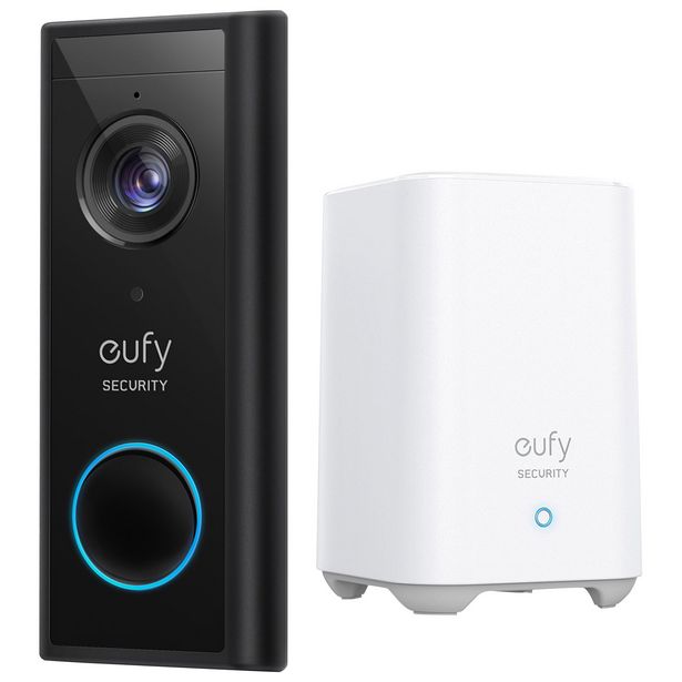 Eufy 2k Wi-Fi Video Doorbell - Black discount at $229.99
