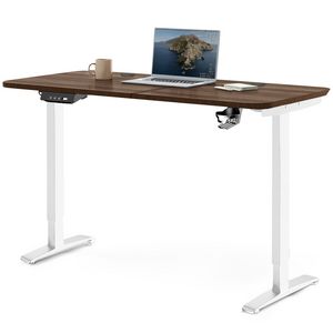 MotionGrey Standing Desk Height Adjustable Electric Motor Sit-to-Stand Desk Computer for Home and Office - White Frame (55x24 Tabletop Included) - Only at Best Buy offers at $239.99 in Best Buy
