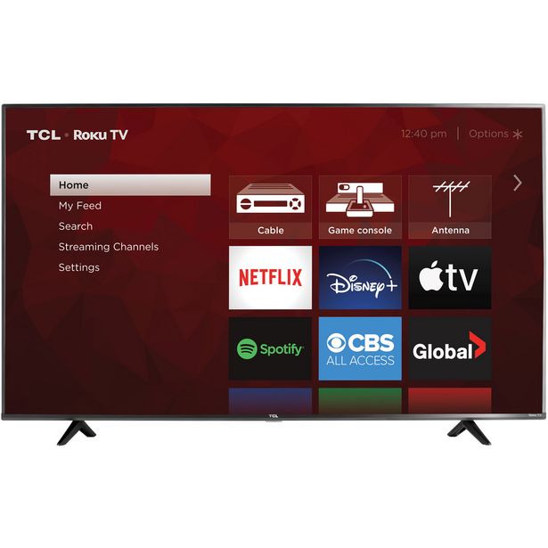 TCL 4-Series 50" 4K UHD HDR LED Roku TV Smart TV (50S435-CA) - 2021 discount at $449.99