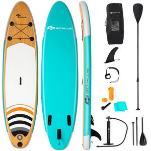 Goplus 11' Inflatable Stand Up Paddle Board W/Bag Aluminum Paddle Pump offers at $229.99 in Best Buy