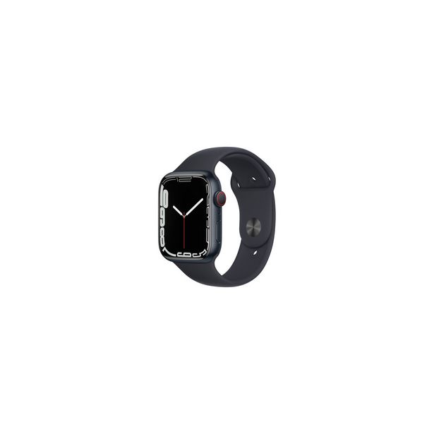 Apple Watch Series 7 (GPS + Cellular) 45mm Midnight Aluminum Case with Midnight Sport Band - Open Box discount at $799.99