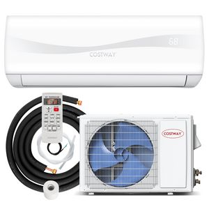 Costway 12000 BTU Mini Split Air Conditioner & Heater Ductless 17 SEER2 750 Sq. Ft offers at $759.99 in Best Buy