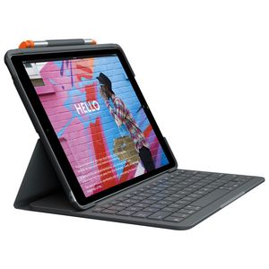 Logitech Slim Folio Keyboard Case for iPad (9th/8th/7th Gen) - Black offers at $119.99 in Best Buy