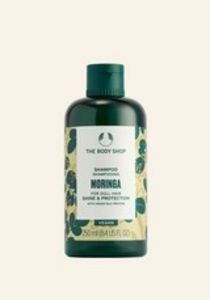 Moringa Shine & Protection Shampoo offers at $15 in The Body Shop