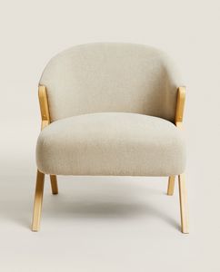 UPHOLSTERED LINEN ARMCHAIR offers at $499 in ZARA HOME