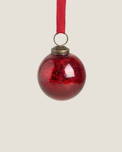 Small Red Mercurized Christmas Ornament offers at $9.9 in ZARA HOME