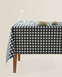RESIN CHECK TABLECLOTH offers at $69.9 in ZARA HOME