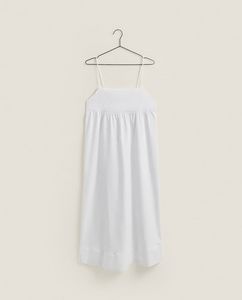 COTTON NIGHTGOWN WITH LACE TRIM offers at $39.9 in ZARA HOME