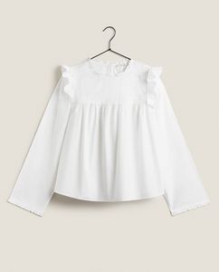 SHIRT WITH LACE TRIM & RUFFLES offers at $99.9 in ZARA HOME