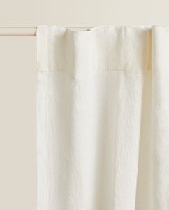 White Linen Curtain offers at $149 in ZARA HOME