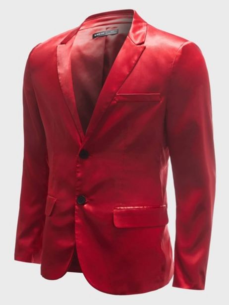 SHEIN Men Lapel Collar Single Breasted Blazer offers at $27 in SheIn
