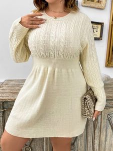 Plus Cable Knit Sweater Dress offers at $17.58 in SheIn