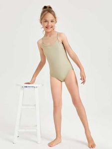 Girls Plain One Piece Swimsuit offers at $7 in SheIn